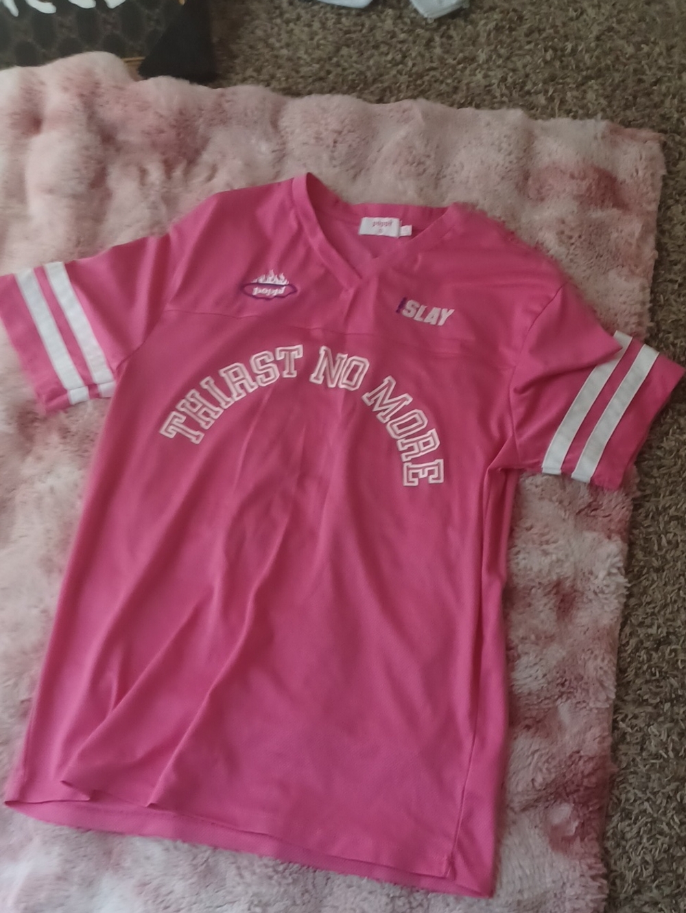 Girls' Pink 'Poppi' Graphic Tee